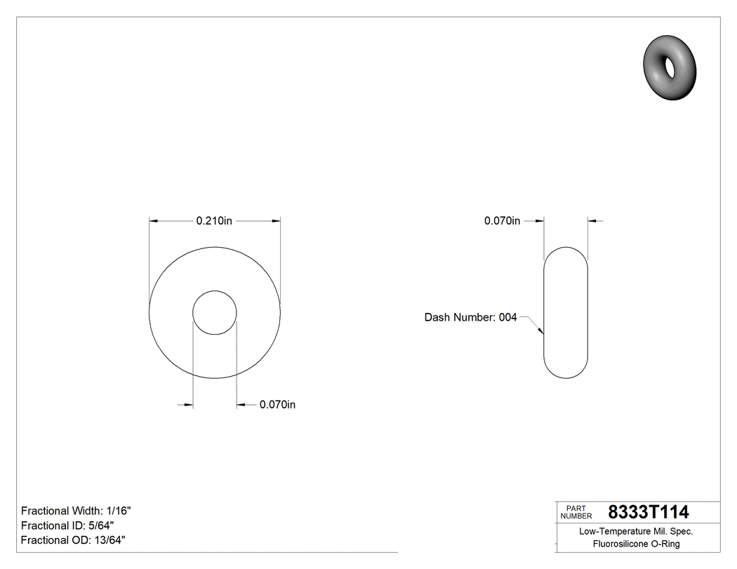 Technical drawing - 8333T114